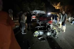 Samsun’da SUV araç ile motosiklet kafa kafaya çarpıştı: 1 yaralı