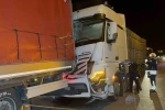 Samsun’da tırlar çarpıştı: 1 yaralı