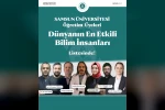 Samsun’dan 7 akademisyen "Dünyanın En Etkili Bilim İnsanları" listesinde
