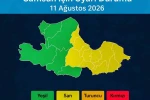 Samsun’un doğusuna ’sarı kodlu’ yağış uyarısı
