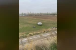 Şarampole giren otomobil sürücüsü yaralandı