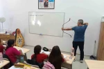 Sarıgöl’de okullarda "Geleneksel Türk Okçuluğu" tanıtımı yapıldı