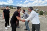 Sarıkamış Kaymakamı Aslantatar kilitli parke taşı çalışmaları yerinde gördü