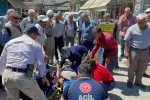 Sedyedeki yaralıya "Yat lan yat" diyen vatandaş herkesi güldürdü