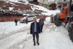 Şehit kızının mutluluğuna kar engel olamadı