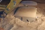 Selde hayatını kaybeden 2 kişinin bulunduğu aracın son görüntüleri ortaya çıktı
