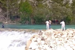 Serinlemek için girdiği çayda kaybolan genç için arama çalışmaları başlatıldı