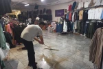Seydişehir’de sağanak etkili oldu, iş yerlerini su bastı