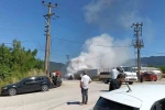 Seyir halindeki otomobil alevlere teslim oldu