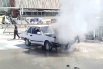 Seyir halindeki otomobil alevlere teslim oldu