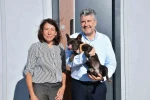 Şiddet gören köpeği Başkan Mesut Akbıyık sahiplendi
