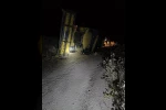 Siirt’te biçerdöver devrildi, sürücü yaralandı