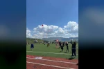 Siirt’te öğrenciler uçurtma şenliğinde gökyüzünü renklendirdi