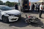 Siirt’te otomobil ile motosiklet çarpıştı: 2 yaralı
