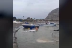 Silifke’de fırtına tekneleri batırdı