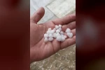 Silivri’de dolu yağışı etkili oldu 