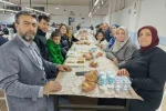 Simav Güney Beldesinde 750 kişilik gönül sofrası kuruldu