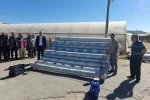 Simav’da 34 sera sahibine yüzde 50 hibeli 23 ton sera naylonu dağıtıldı 
