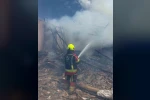 Sındırgı’da ev yangını