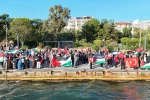 Sinop’ta balıkçılardan Filistin’e destek korteji