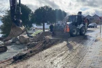 Sinop’ta heyelan sonrası onarım mesaisi