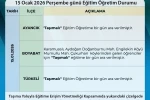 Sinop’ta taşımalı eğitime kar molası