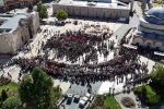 Sivaslı öğrenciler Gazze için tek vücut oldu