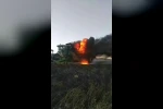 Sivas’ta hasat sırasında biçerdöver alev topuna döndü