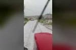 Sivas’ta kuvvetli dolu yağışı beraberinde sele neden oldu