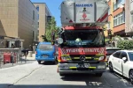 Sultangazi’de meslek yüksek okulunda yangın