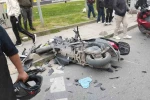 Sultangazi’de yasağı dinlemeyip dönmeye çalıştı, motosikletliye böyle çarptı