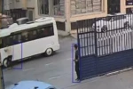 Sürücüsüz ilerleyen aracı böyle durdurdu