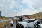 Susurluk’ta otoyolda cip ile kamyon çarpıştı: 1 yaralı