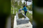 Susuz’da şehit kabirleri bayram öncesi özenle temizlendi