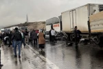 TAG Otoyolu’nda zincirleme trafik kazası: 1’i ağır 5 yaralı