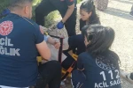 Takla atan otomobildeki 2 kişi yaralandı