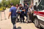 Takla atan otomobildeki 4 kişi yaralandı