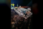 Takla atan otomobilin sürücüsü yaralandı