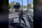 Tartıştığı sürücüye kaskını fırlatan motosikletliye 405 bin TL ceza
