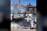 Tavas’ta rögarlar ilaçlanıyor