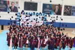 Tavşanlı’da geleceğin sağlıkçıları kep fırlattı 
