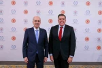 TBMM Başkanı Kurtulmuş, Avustralya Temsilciler Meclisi Başkanı Dick ile görüştü