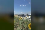 Tekirdağ’da devrilen tırın sürücüsü yaralandı