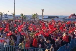 Tekirdağ’da milli coşku: Taraftarlar sahili doldurdu