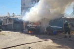 Tekirdağ’da otomobil ve garaj küle döndü