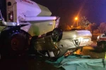Tekirdağ’da taklalar atan otomobilin fuar alanına uçtuğu kaza kamerada