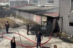 Tekstil fabrikasının atık deposunda yangın