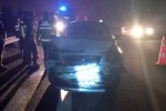 TEM’de tıra çarpan otomobil hurdaya döndü: 1 yaralı