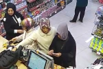 Teyze ve yeğenin çaldığı parayla alışveriş yaptığı anlar görüntülendi