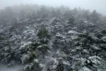 Tokat’ta bahar ortasında yağan kar mest etti